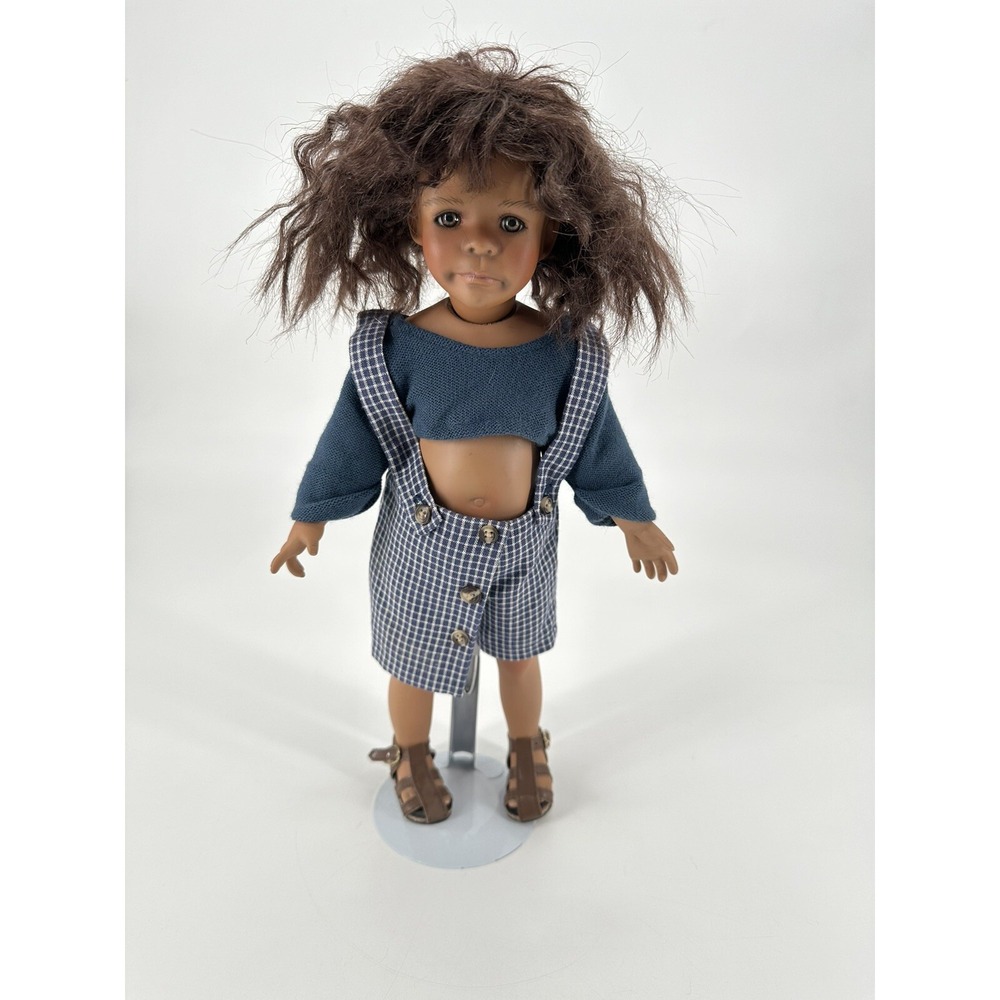Kaye Wiggs 2002 African American Black PORCELAIN DOLL 24" #‎ 070/600